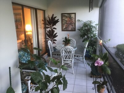 Tennis courts just outside your patio