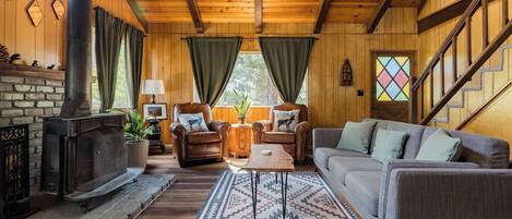 TV connectée, cheminée