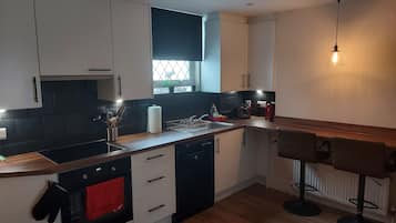 Fridge, oven, stovetop, dishwasher