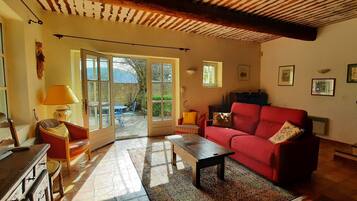 TV connectée, cheminée, espaces bureaux