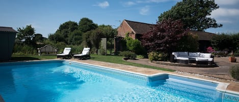 Una piscina riscaldata