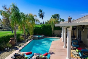 A heated pool