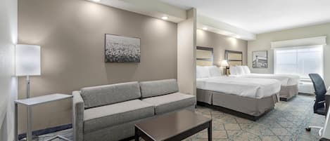 Suite, 2 Queen Beds, Non Smoking, Refrigerator & Microwave (with Sofabed) | Desk, laptop workspace, iron/ironing board, cribs (surcharge)