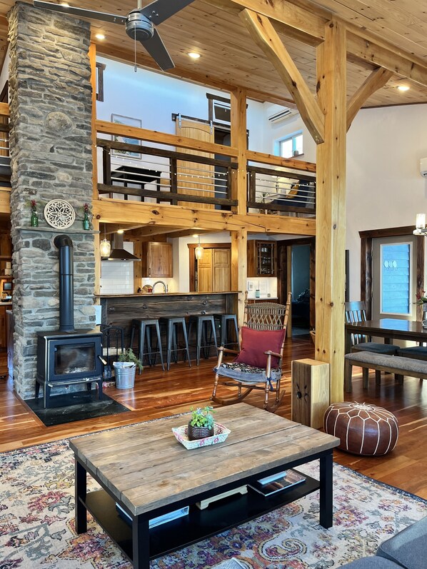 Smart TV, table football, ping pong, books