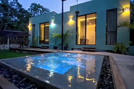 Terrace/patio. Jungle Retreat - Private Villa in the Jungle - Private Chef, Breakfast & Jacuzzi