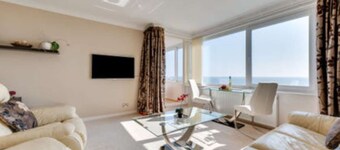 With spectacular sea views the flat is literally across the road from the Beach.