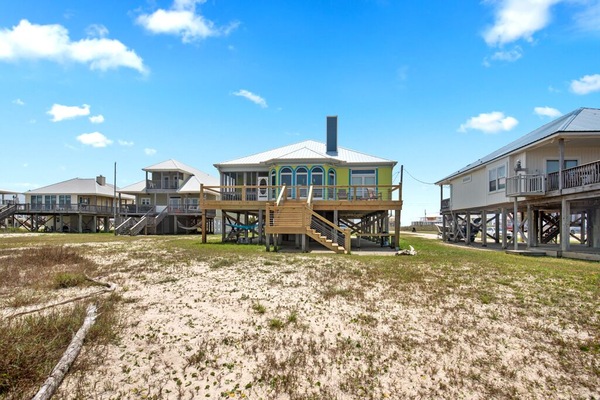 Backside view of house.
