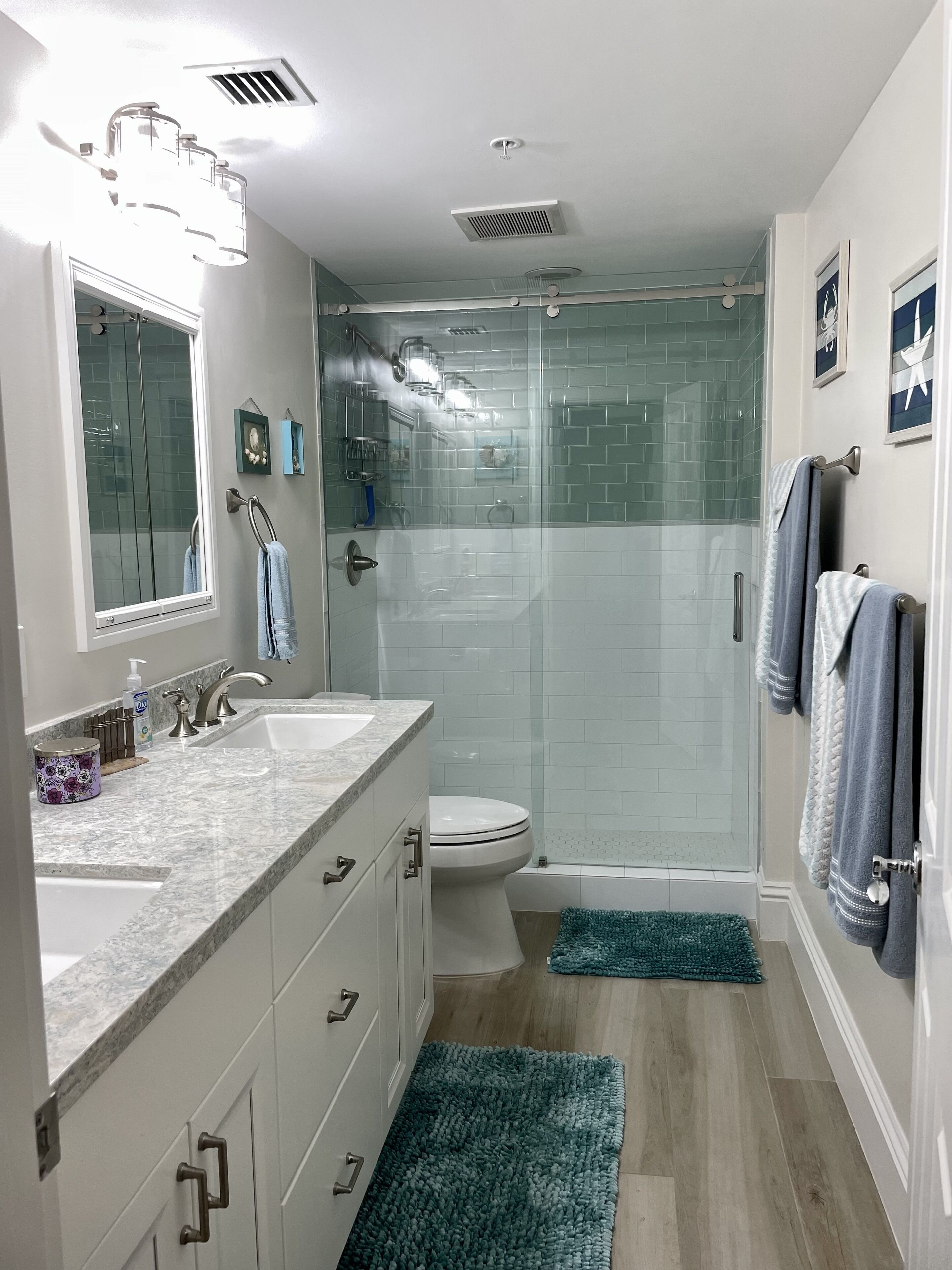 Bathtub, hair dryer, bidet, towels