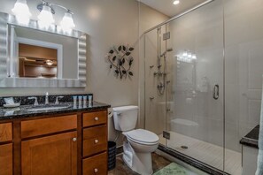 Tina con regadera y secadora de cabello 