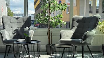 Sitteområde i lobbyen