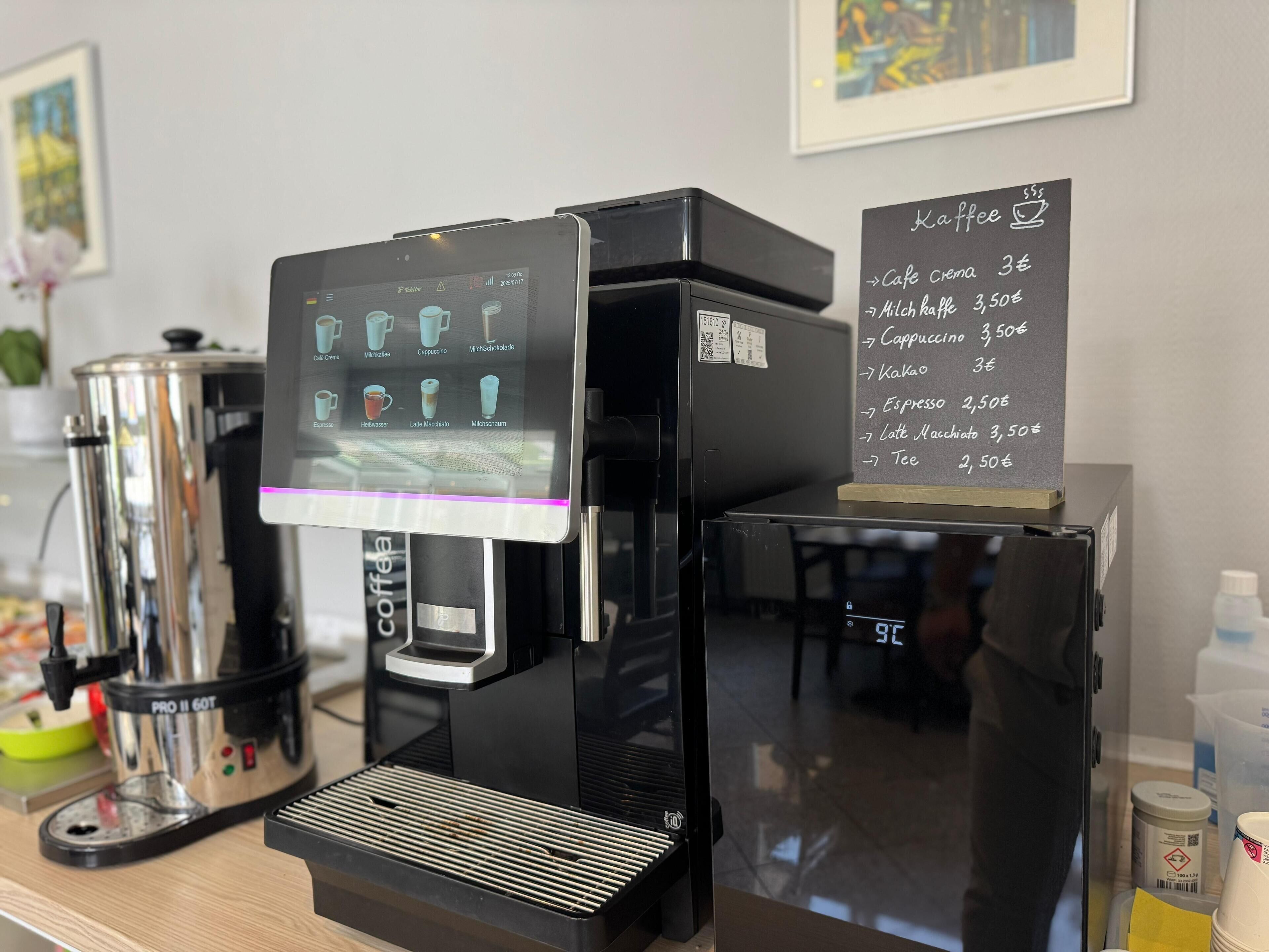 daily buffet breakfast (eur 15 per person)