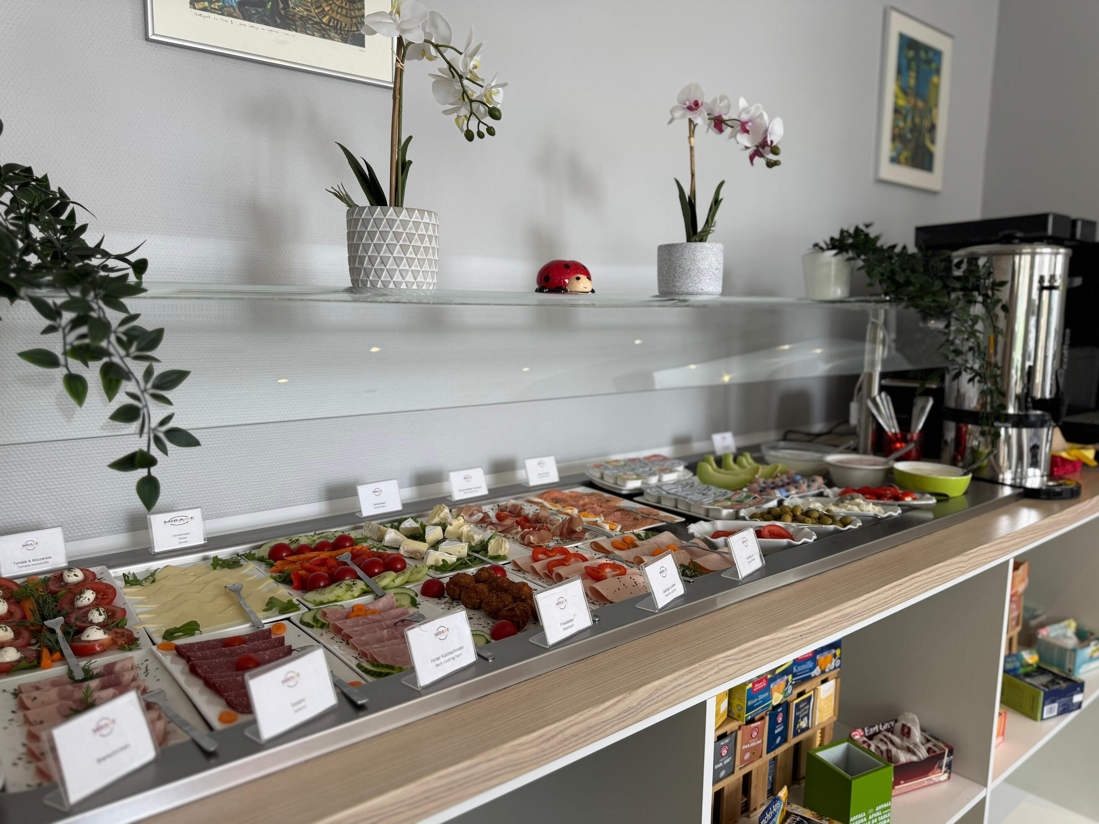daily buffet breakfast (eur 15 per person)