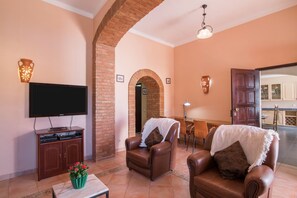 TV, fireplace, DVD player