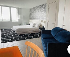 1 soverom, strykejern/-brett, wi-fi (inkludert) og sengetøy