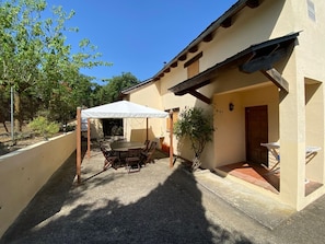 Outdoor dining - Club Villamar - Very nice villa with panoramic views, a big outside area perfect for families wit... (Vidreres)