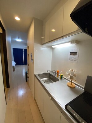 Standard Double or Twin Room, Non Smoking | Private kitchenette | Fridge, microwave, stovetop, electric kettle - A&C STAY Dotonbori (Osaka)