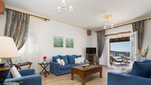 Traditional Villa | Living area | Flat-screen TV - Villa Armonia (Corfu)