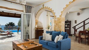 Traditional Villa | Living area | Flat-screen TV - Villa Armonia (Corfu)