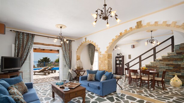 Traditional Villa | Living area | Flat-screen TV - Villa Armonia (Corfu)