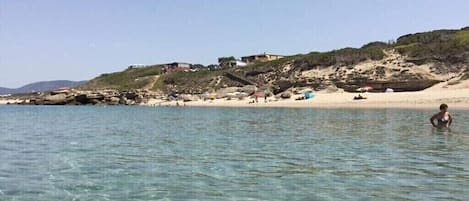Vlak bij het strand