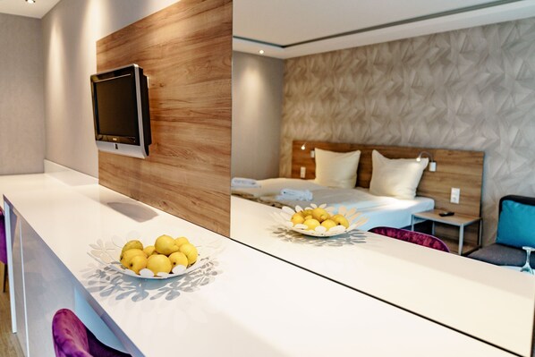 1 Schlafzimmer, Schreibtisch, Internetzugang, Bettwäsche