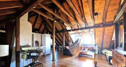 Romantik-Dach-Studio/Loft 2-4 Personen,Bergische Oase, bis 4 Pers.