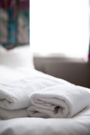 Habitación individual básica, 1 cama individual, baño compartido | Cortinas blackout, tabla de planchar con plancha y wifi gratis