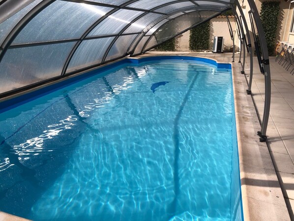 Indoor pool, outdoor pool