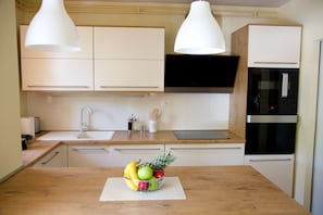 Apartment, 2 Bedrooms, Non Smoking | Private kitchen | Fridge, microwave, oven, stovetop - Apartments Polenta (Rovinj)