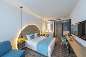 In-room safe, desk, iron/ironing board, free WiFi - Flamingo Paradise Beach Hotel Adults Only (Paralimni)