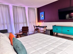 Wi-Fi de cortesia, roupa de cama