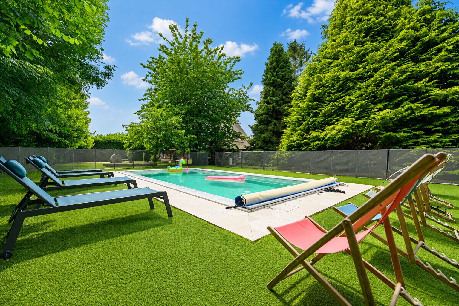 Piscina externa, piscina aquecida
