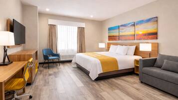 Premium bedding, down duvets, pillow-top beds, individually furnished