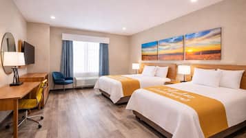 Comfort suite, 2 queensize bedden, niet-roken | Luxe beddengoed, donsdekens, pillowtop-bedden, individueel gemeubileerd