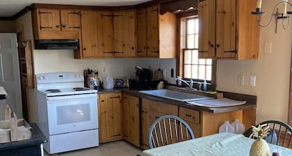 This cozy apartment is situated on 20 acres with a distant view of Sebago Lake.