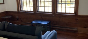 This cozy apartment is situated on 20 acres with a distant view of Sebago Lake.