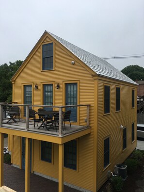 large deck for al fresco dining