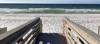 Updated Coastal Condo • Steps to Beach • Pool • King + Bunks • Ground Floor