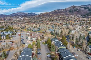 Aerial view - On Free City Bus Route! Hot Tub! Fireplace! (Steamboat Springs)