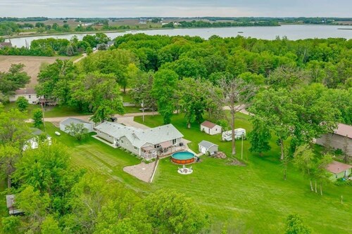Lake Front Home with Pool and Stunning Views
