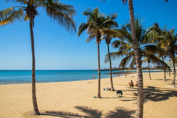 Vlak bij het strand, strandlakens