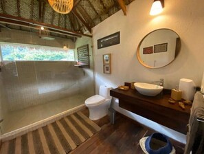 Towels, soap, toilet paper
