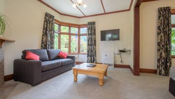 TV, DVD player, books