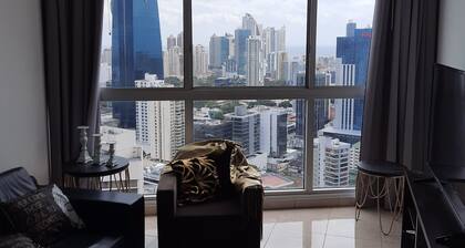 Panama from the sky in the Financial District