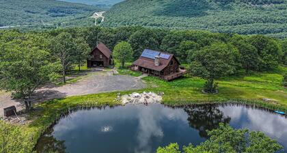 On 242 Acres! Luxury Pocono Retreat w/ Pond