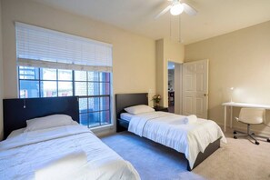 2 bedrooms, iron/ironing board, WiFi, bed sheets