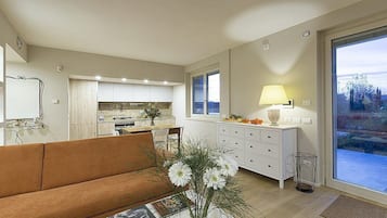 Fernseher, Kamin