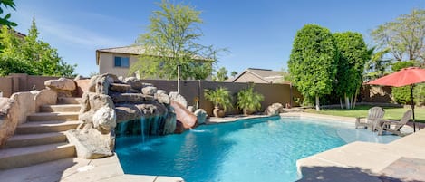 A heated pool