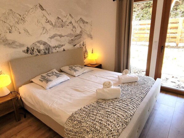 3 bedrooms, iron/ironing board, free WiFi - Spacious 3-bedroom apartment with private garden (Les Gets)