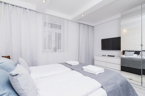 1 habitación y ropa de cama
